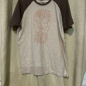 Prana size Large but fits like a medium men’s shirt shaving is for girls tee